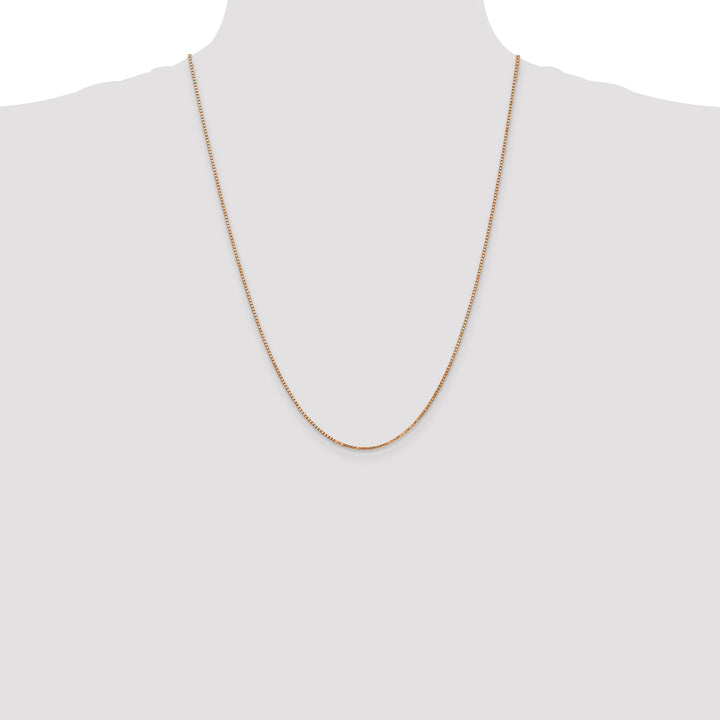 14k Rose Gold 1.3mm Box Chain