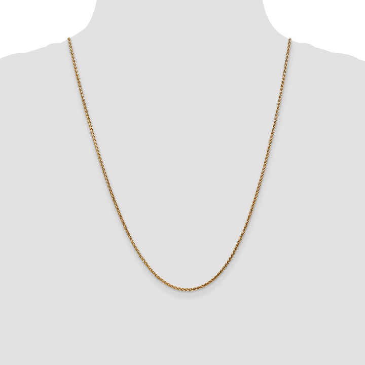 14k Rose Gold 2.1mm D/C Spiga Chain
