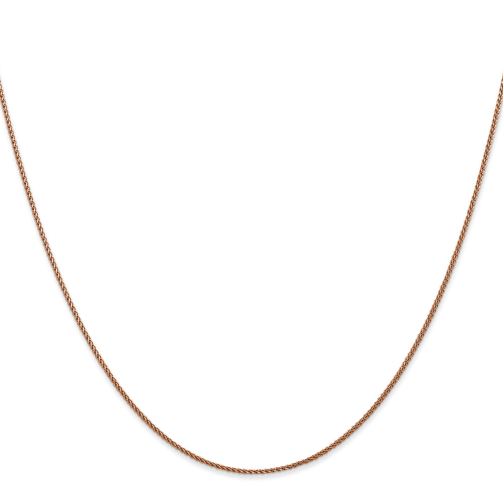 14k Rose Gold 1.05mm D/C Spiga Chain