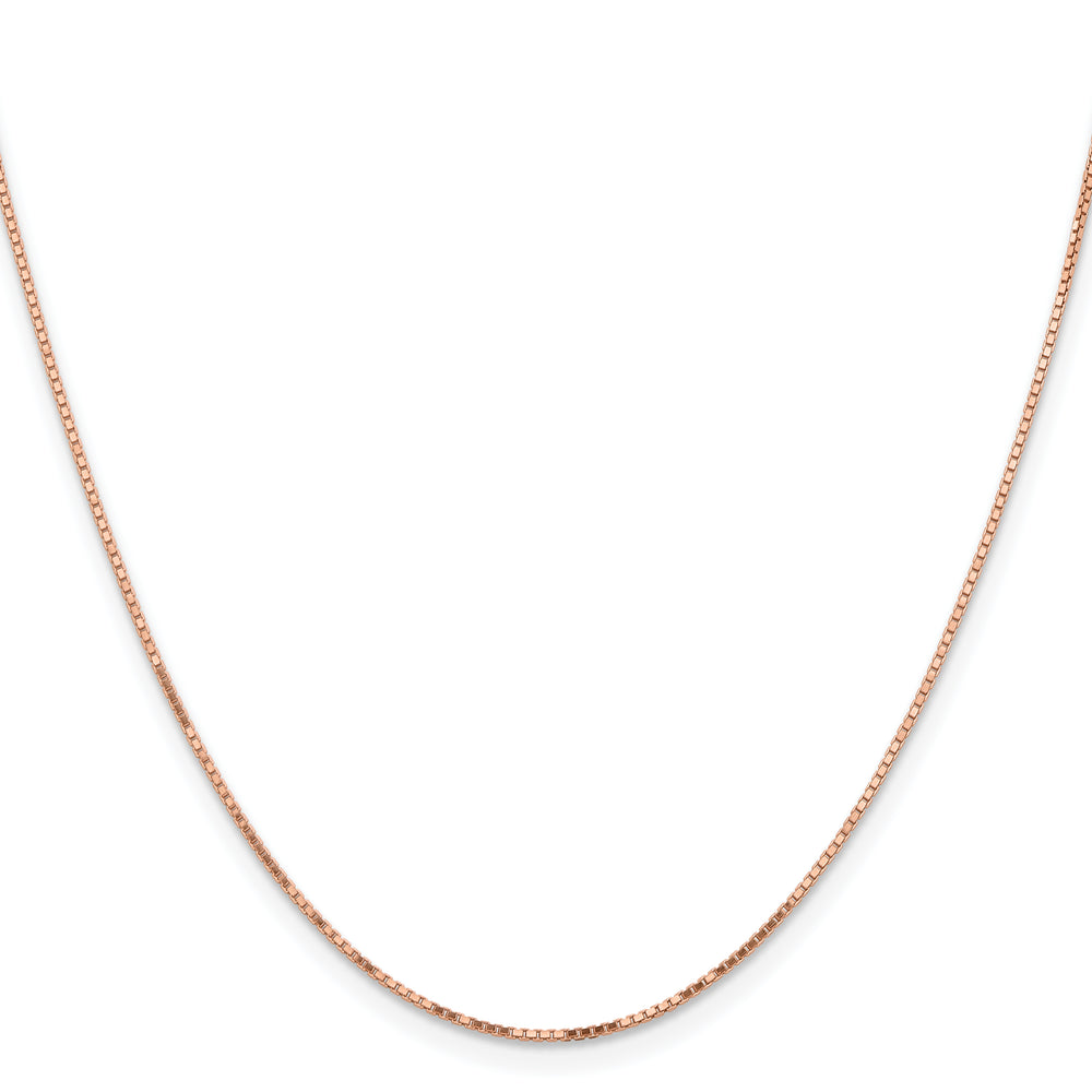 14k Rose Gold .95mm Box Chain