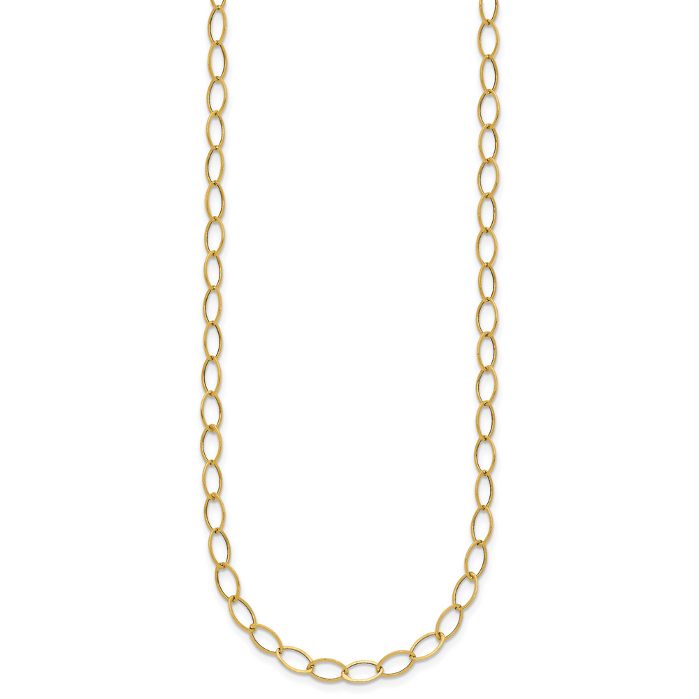 14k Oval Link Necklace