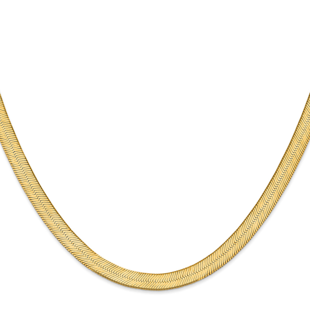 14k 6.5mm Silky Herringbone Chain