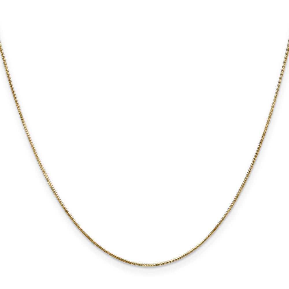 14k .65mm Round Snake Chain