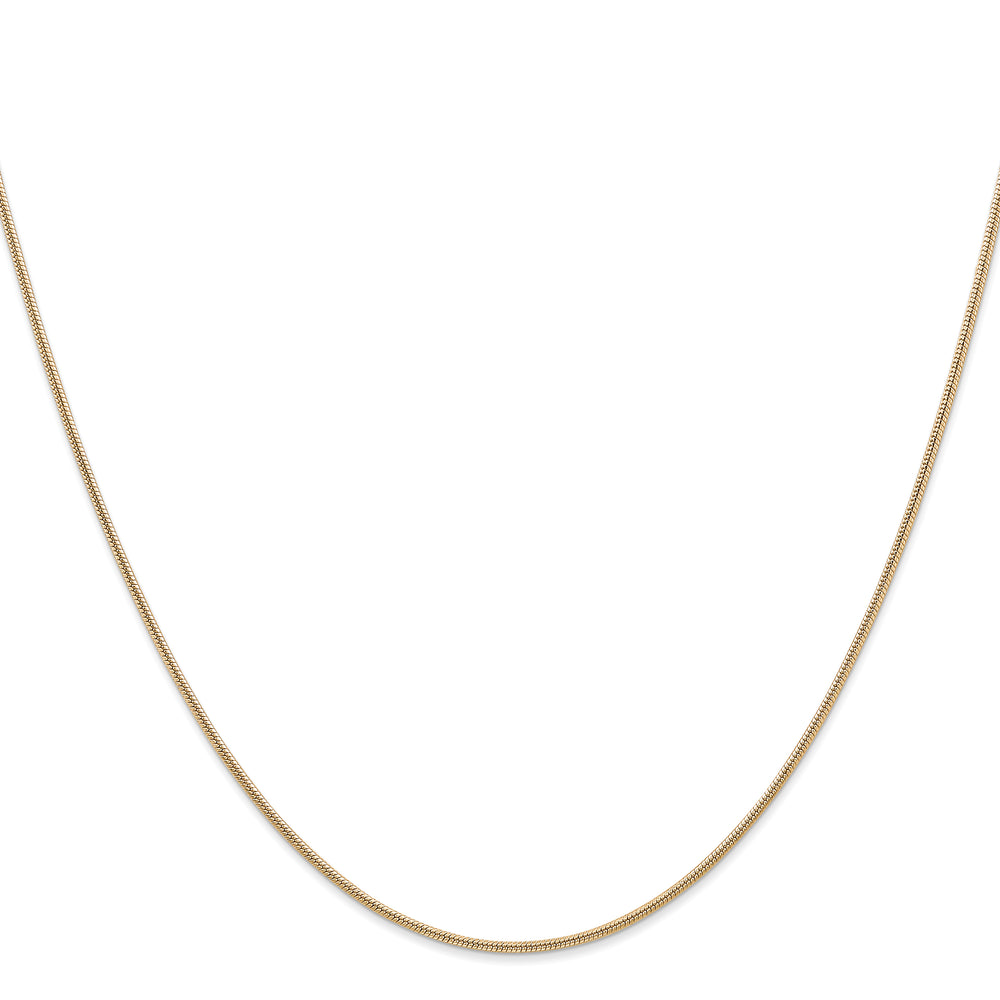 14k 1.4mm Round Snake Chain