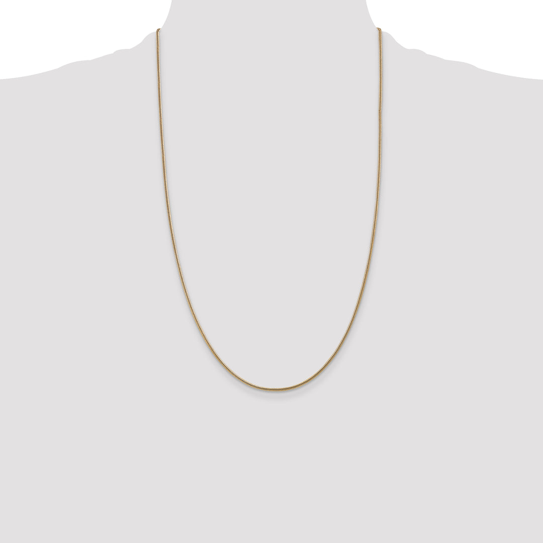 14k 1.6mm Round Snake Chain