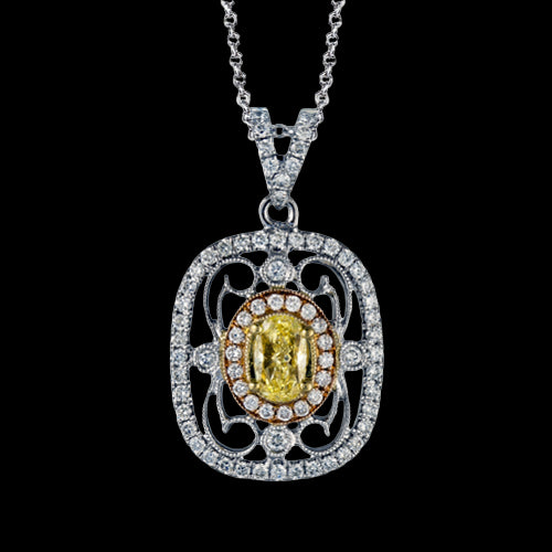 Pendant in 18k Gold with Diamonds