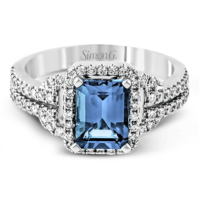 Color Ring in 18k Gold with Diamonds