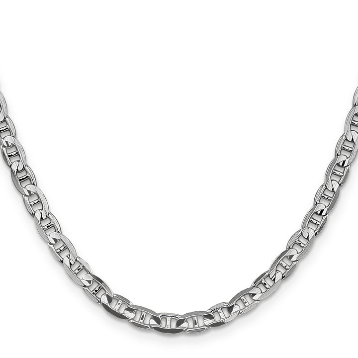 14k White Gold 4.5mm Concave Anchor