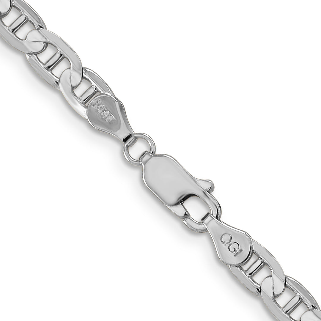 14k White Gold 4.5mm Concave Anchor