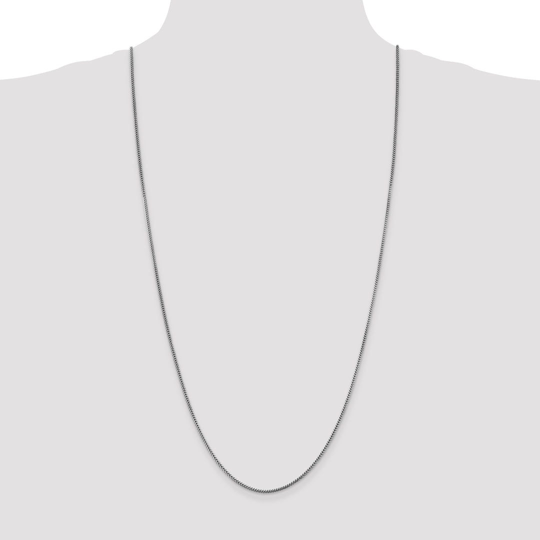 14k White Gold 1.4mm Franco Chain