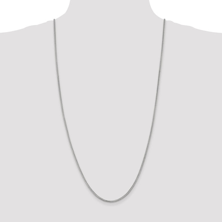 14k White Gold 2.0mm Franco Chain