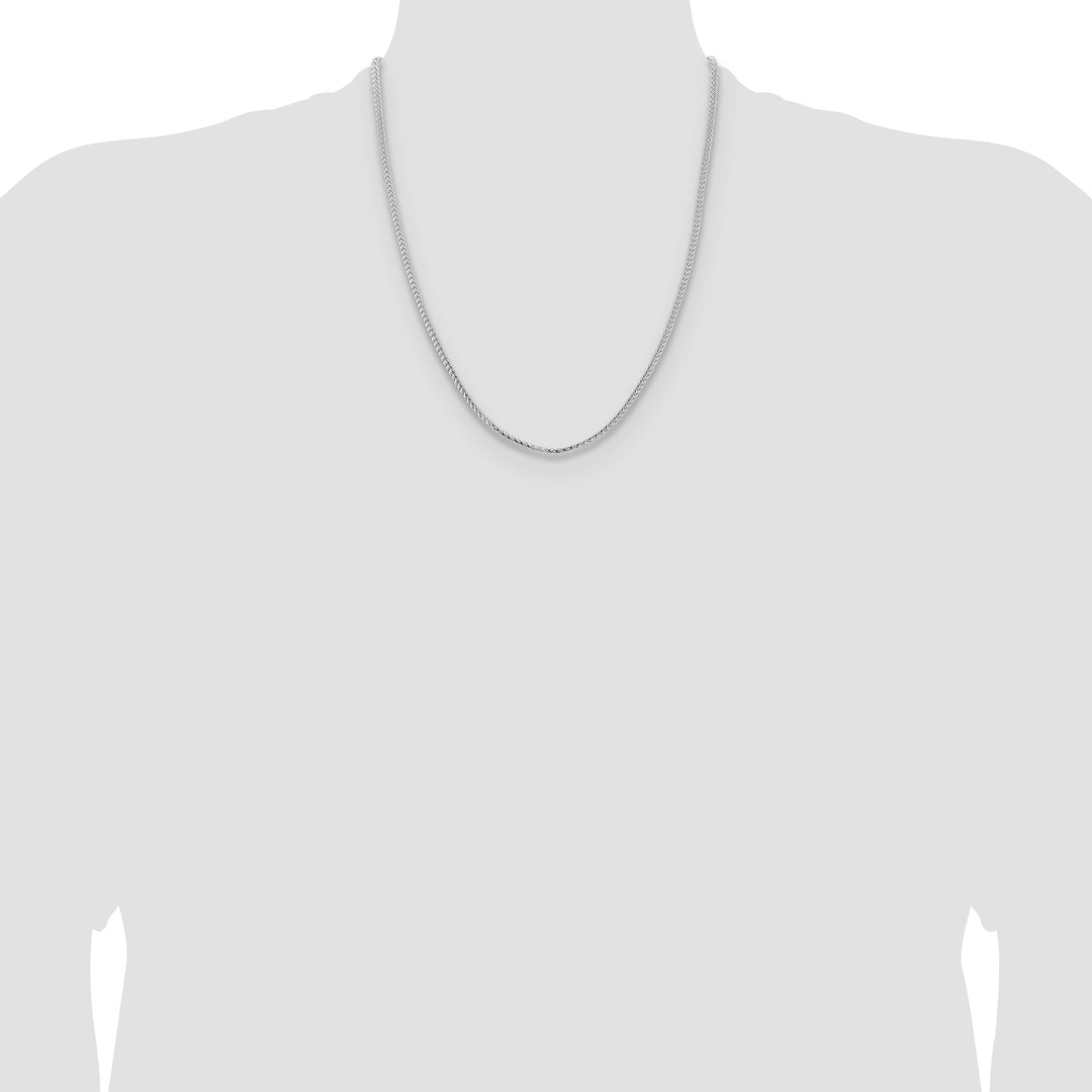 14k White Gold 3mm Franco Chain