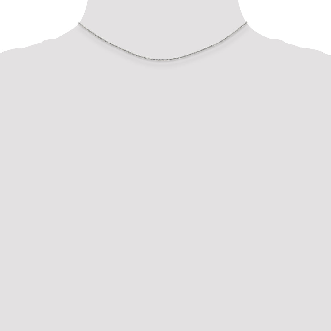 14K White Gold .70mm Ropa Chain