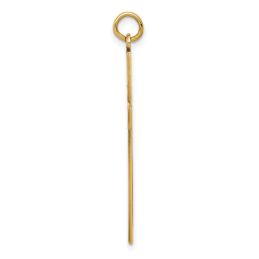 14K Laser Designed Cross Pendant