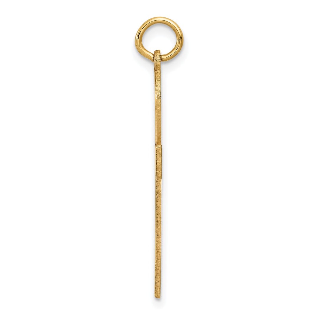 14K Laser Designed Ankh Cross Pendant