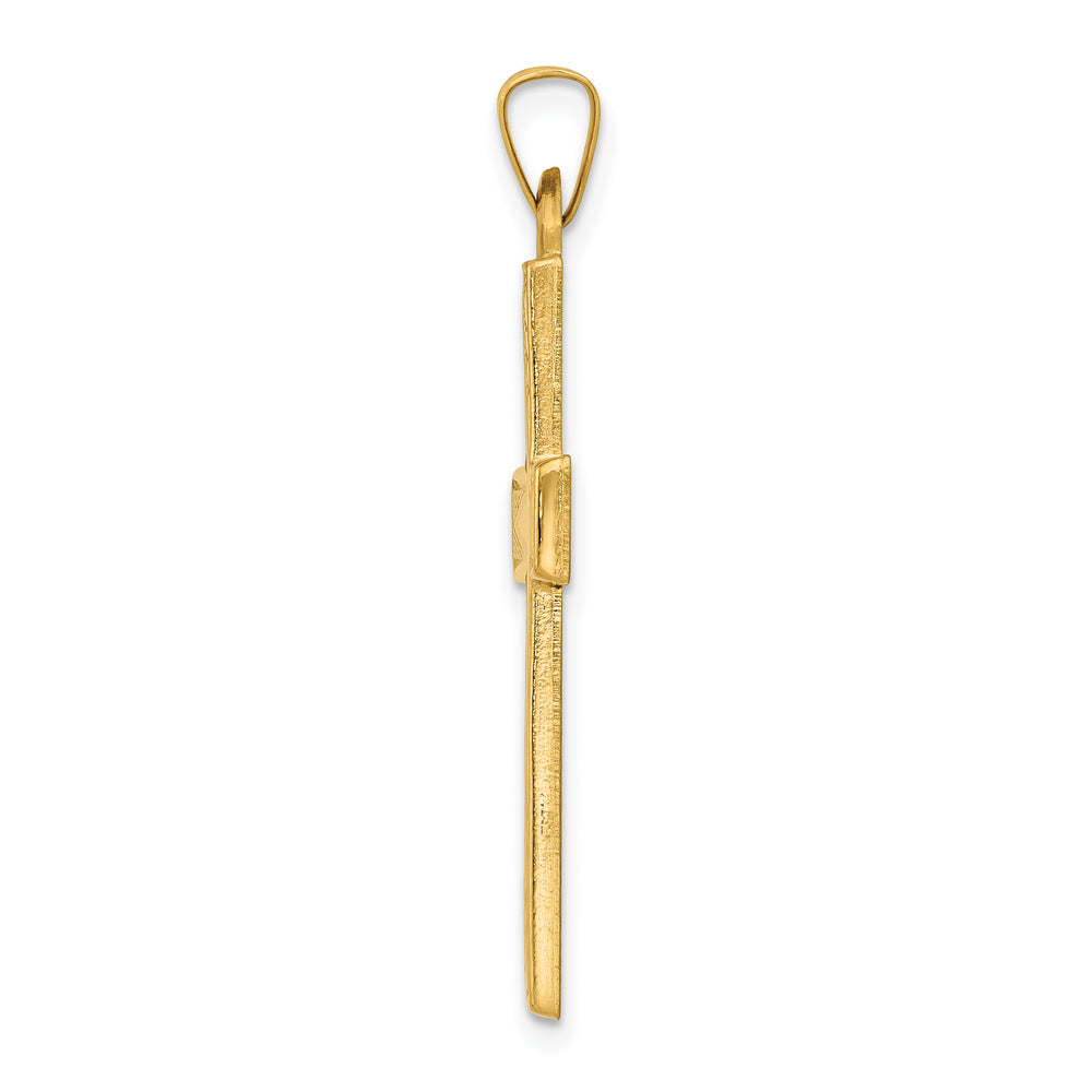 14k Polished Latin Cross Pendant
