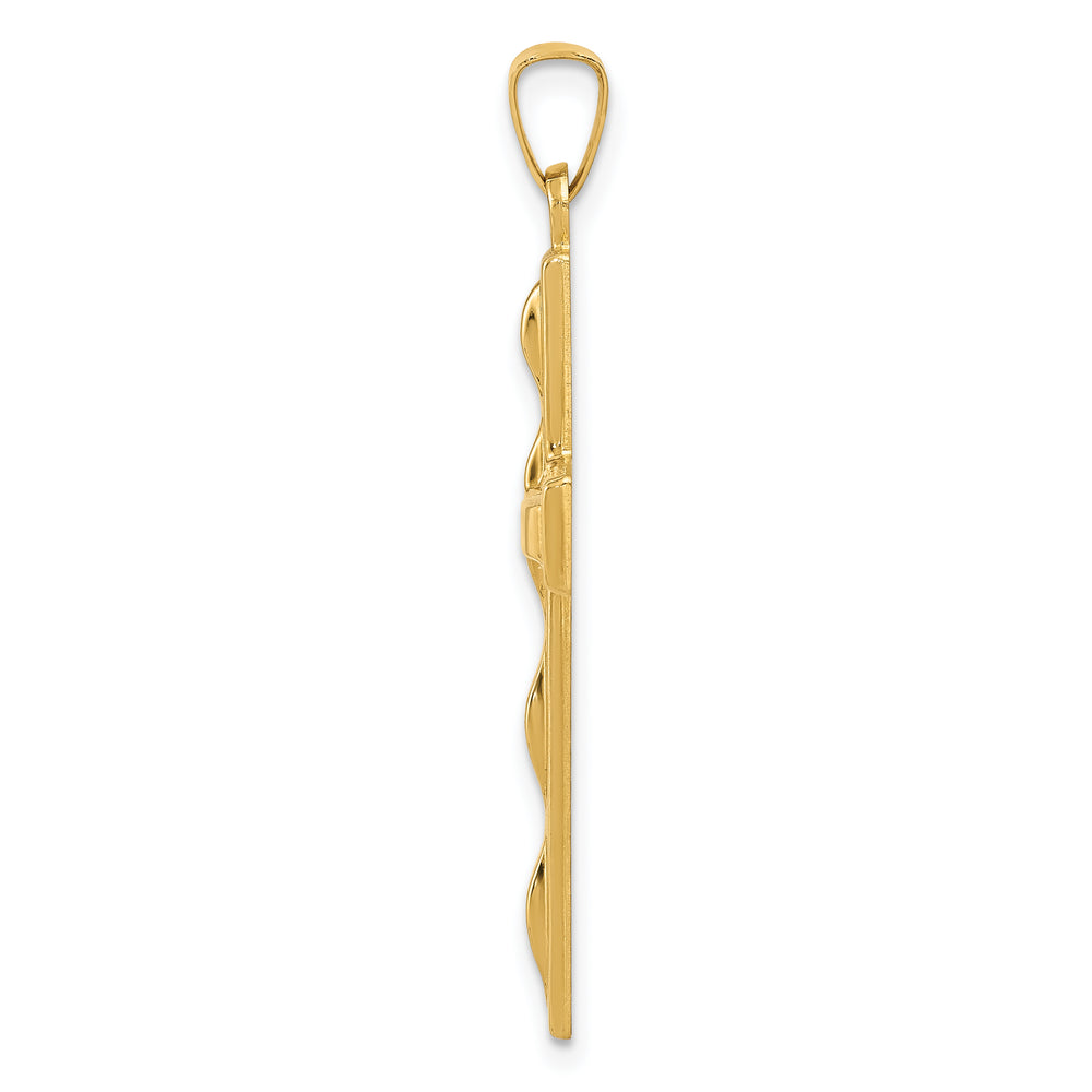 14k Polished Cross Pendant