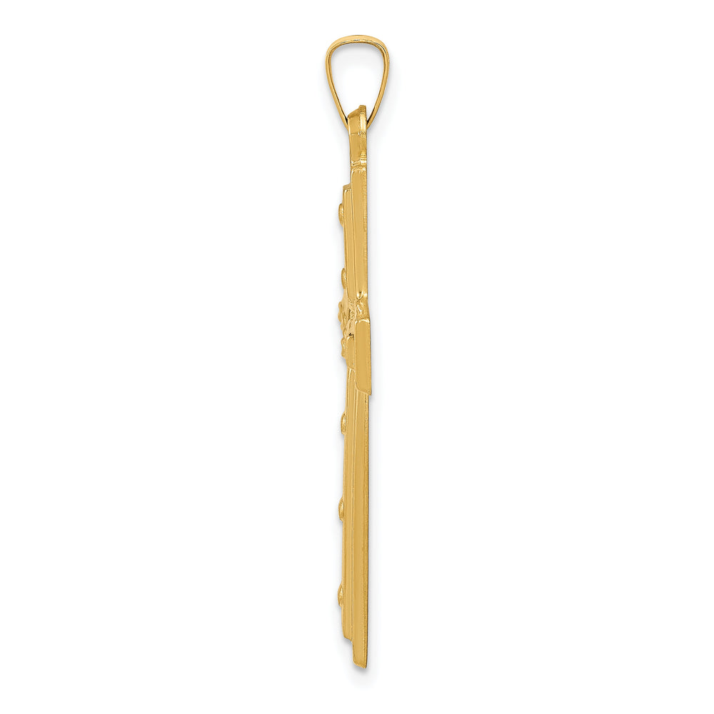 14k Polished Cross Pendant