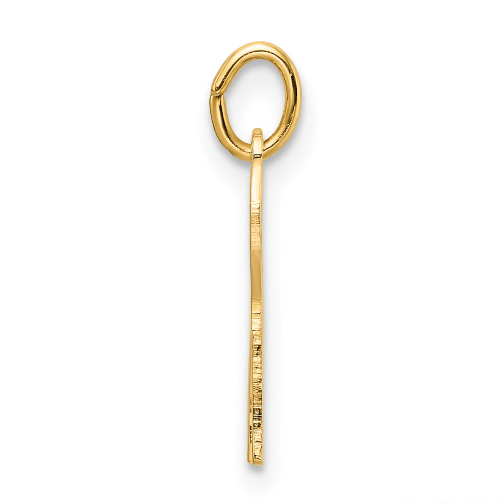 14k Polished Solid Chai Symbol Outline Pendant