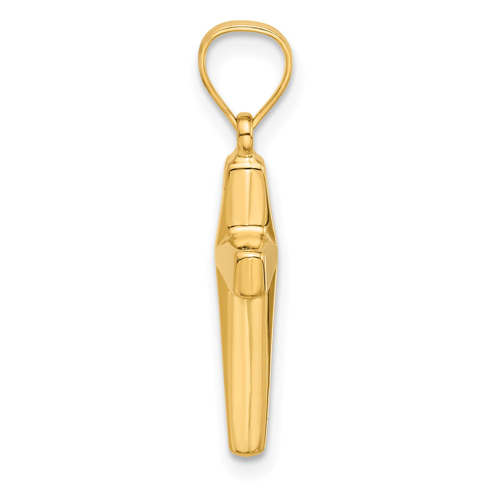 14K Polished Cross Pendant