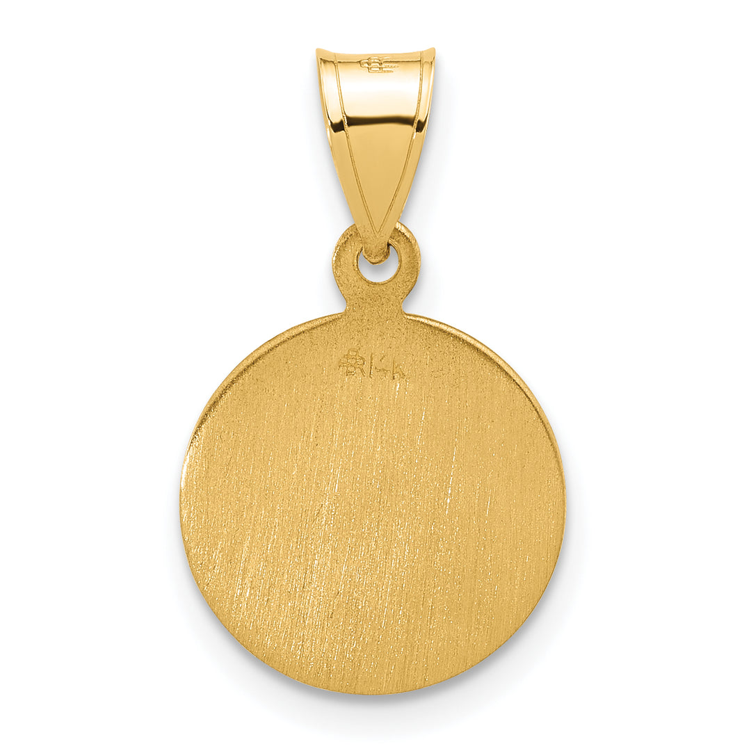 14k Polished and Satin St. Anthony Medal