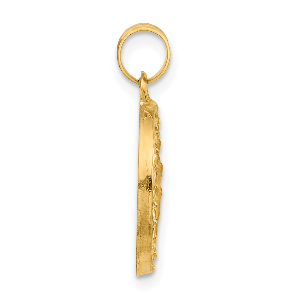 14K Hollow St. Christopher Medal