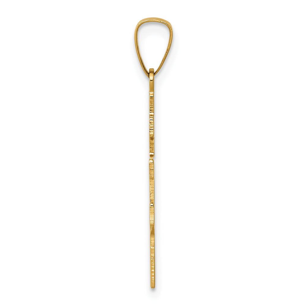 14k Eastern Orthodox Cross Charm
