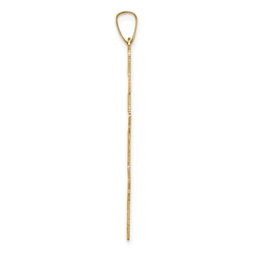 14k Eastern Orthodox Cross Pendant