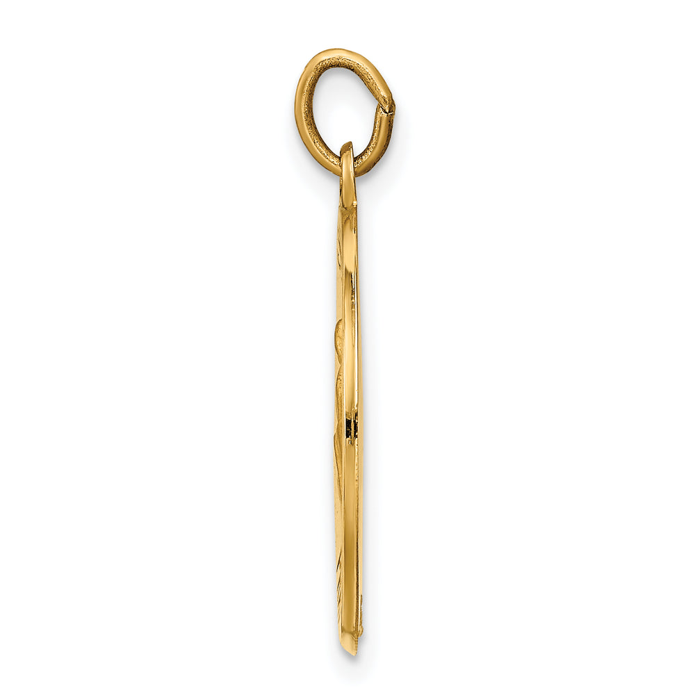 14k Saint Luke Medal Pendant
