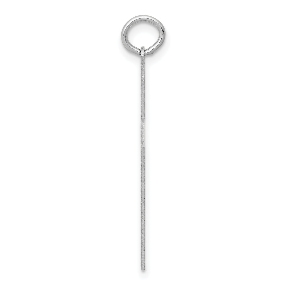 14K White Gold Laser Designed Cross Pendant