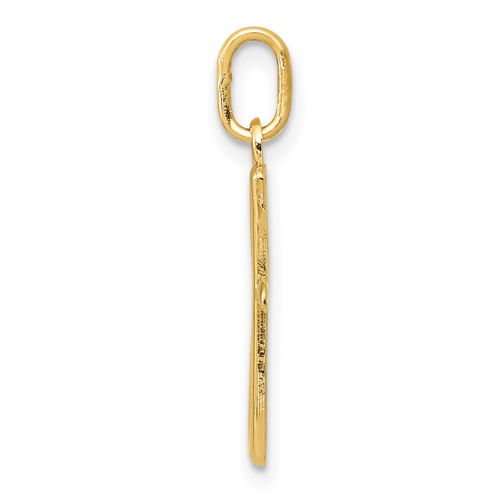 14k Yellow Gold Letter G Initial Charm