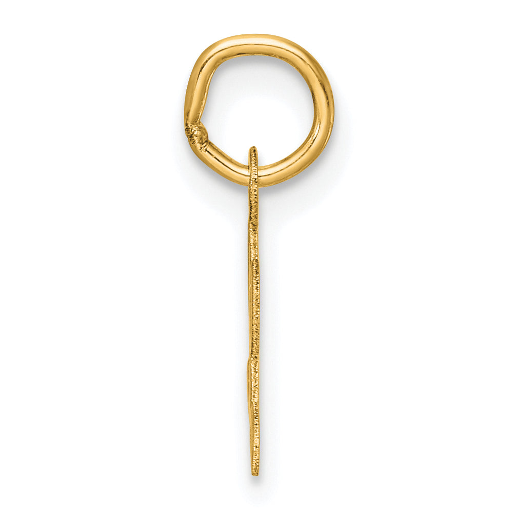 14K Small Script Letter L Initial Charm